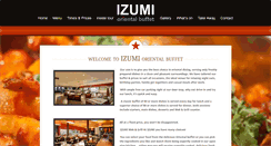 Desktop Screenshot of izumirestaurants.com