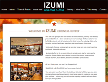 Tablet Screenshot of izumirestaurants.com